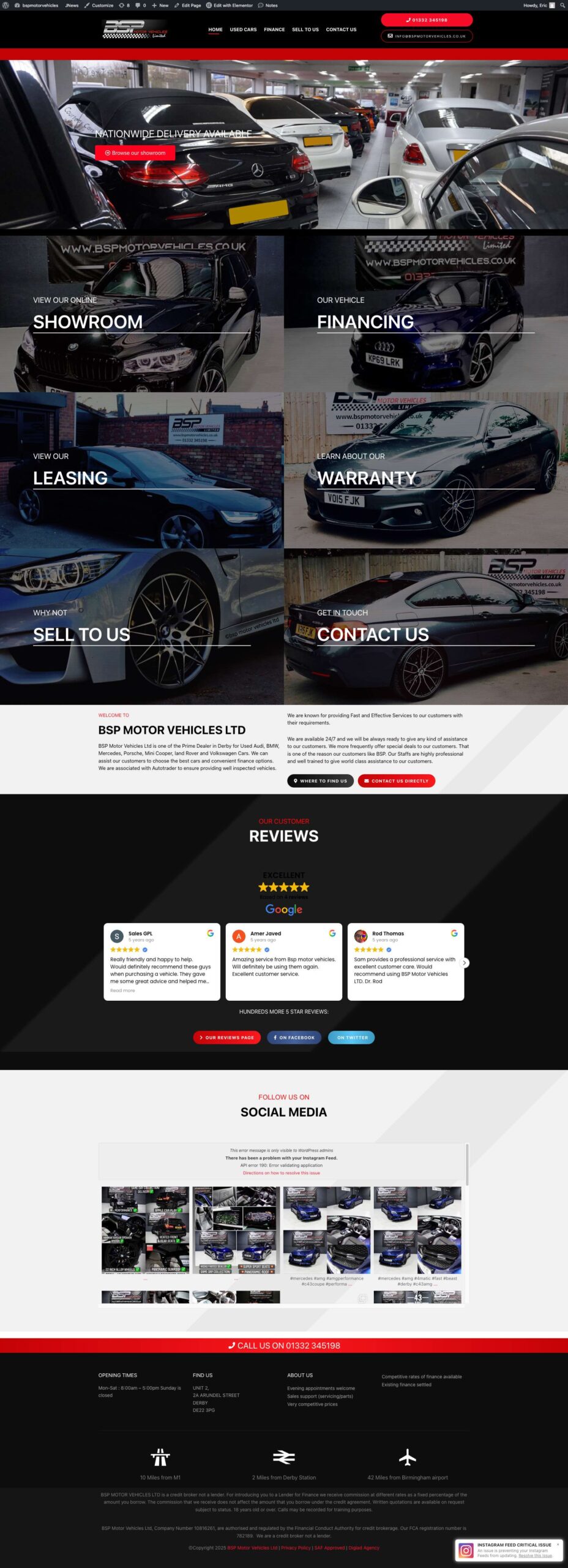 Car dealership website