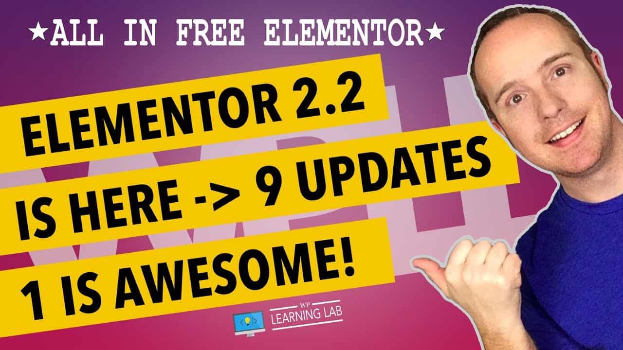 Elementor Update 2.2 - One Awesome Addition Plus 8 Others