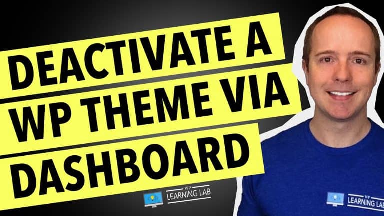 Step-by-Step Guide: Deactivating a WordPress Theme Using the Dashboard