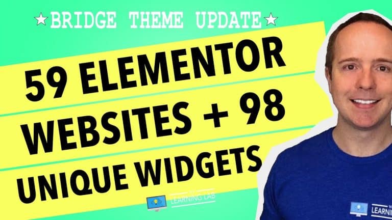 Unlock Your Website’s Potential: Get Access to 98 Elementor Widgets and Import 59 Stunning Websites with Major Bridge Theme Update.