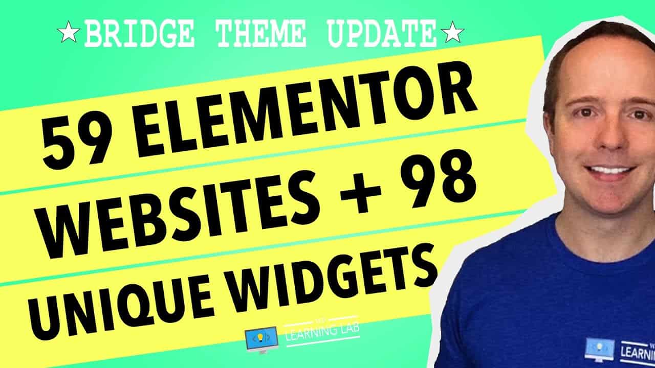 98 Elementor Widgets + 59 Full Elementor Websites To Import - Major Bridge Theme Update
