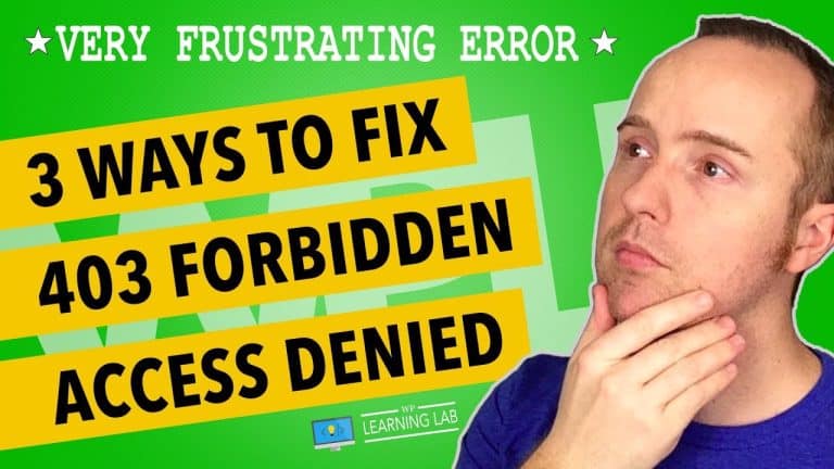 Effective Solutions for Fixing the WordPress 403 Forbidden Access Denied Error