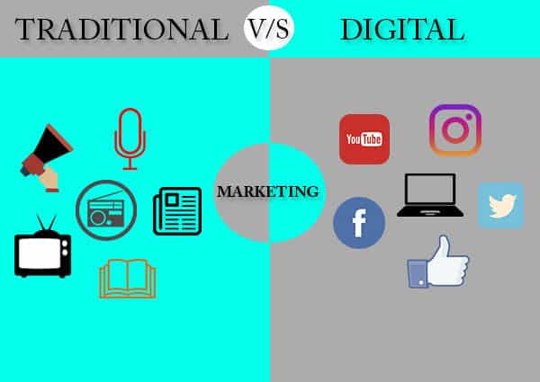 Exploring the Contrasts: Digital Marketing vs. Traditional Marketing